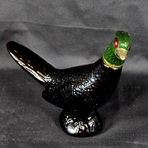 Vintage 70s Avon Pheasant Bird Decanter Partially Full Bottle - Display Only - Picture 2 of 8